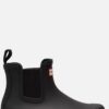 Hunter Chelsea boots zwart Rubber