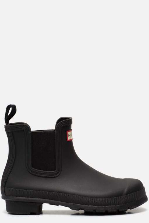 Hunter Chelsea boots zwart Rubber