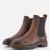 Linea Zeta Chelsea boots cognac Leer