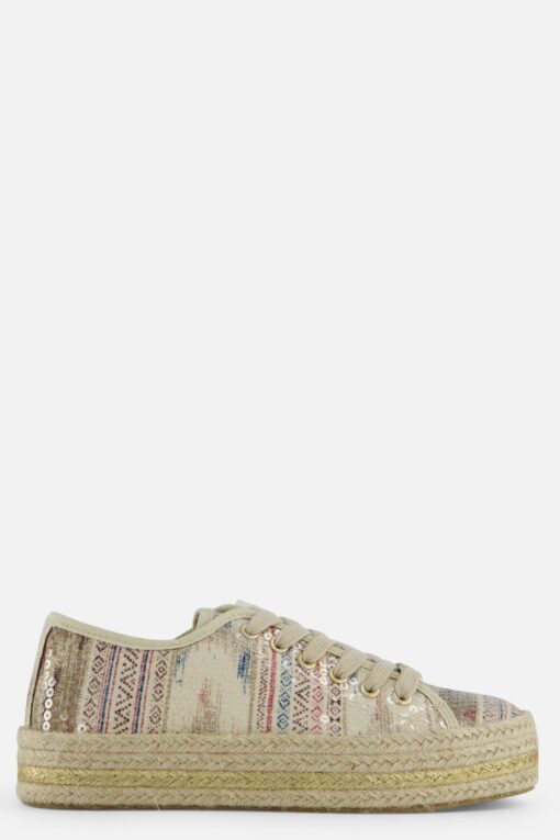 Rieker Sneakers beige multi Textiel