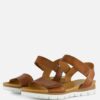 Aqa Sandalen cognac Leer