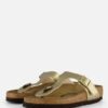 Birkenstock Gizeh Slippers goud Imitatieleer