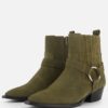 Cellini Cowboylaarzen groen Suede