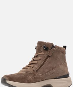 Gabor Rollingsoft Veterboots taupe Suede