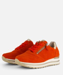 Gabor Sneakers oranje Suede