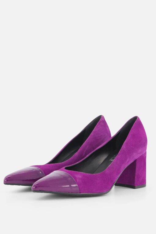 Linea Zeta Pumps paars Suede