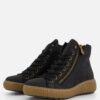 Rieker Veterboots zwart Nubuck