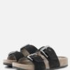 Tamaris Comfort Sandalen zwart Leer