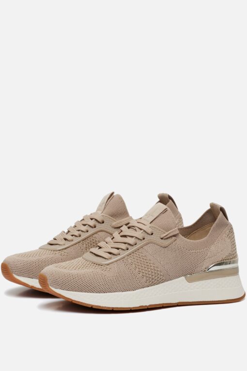 Tamaris Sneakers beige Textiel