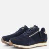 Woden Ydun Sneakers blauw Suede