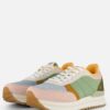 Woden Ronja Plateau Sneakers groen Leer