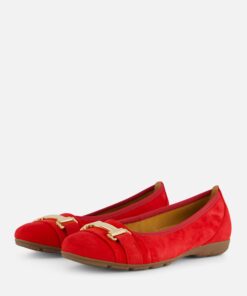 Gabor Instappers rood Suede