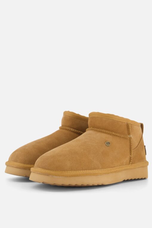 Warmbat Durack Enkellaarsjes cognac Suede