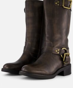 Ann Rocks Biker boots bruin Synthetisch