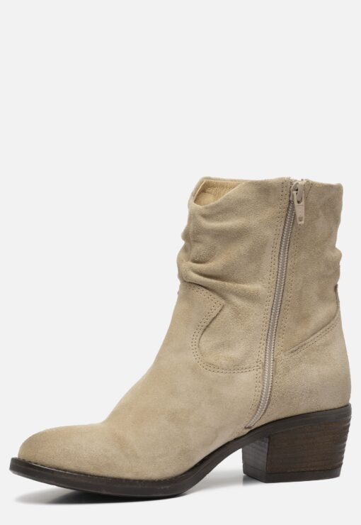 Aqa Enkellaarsjes beige Suede