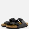 Birkenstock Arizona Lizard Slippers zwart