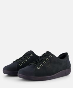 Ecco Soft 2 Sneakers blauw Nubuck