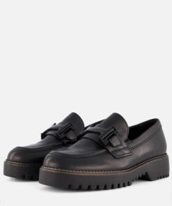 Gabor Loafers zwart Leer