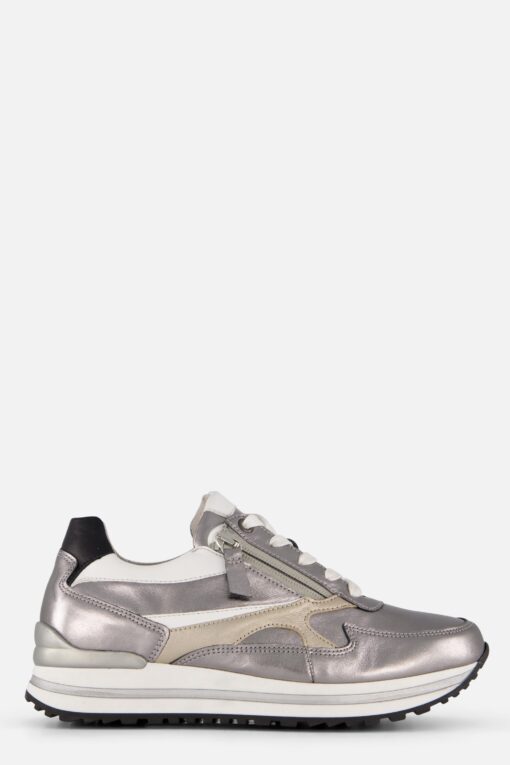 Gabor Sneakers zilver Leer