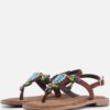 Lazamani Sandalen bruin Leer