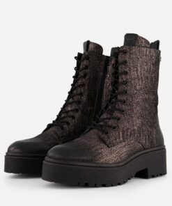 Lazamani veterboots grijs