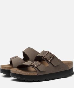 Papillio Birkenstock Arizona Slippers bruin