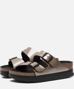 Pappillio Birkenstock Arizona Metallic taupe