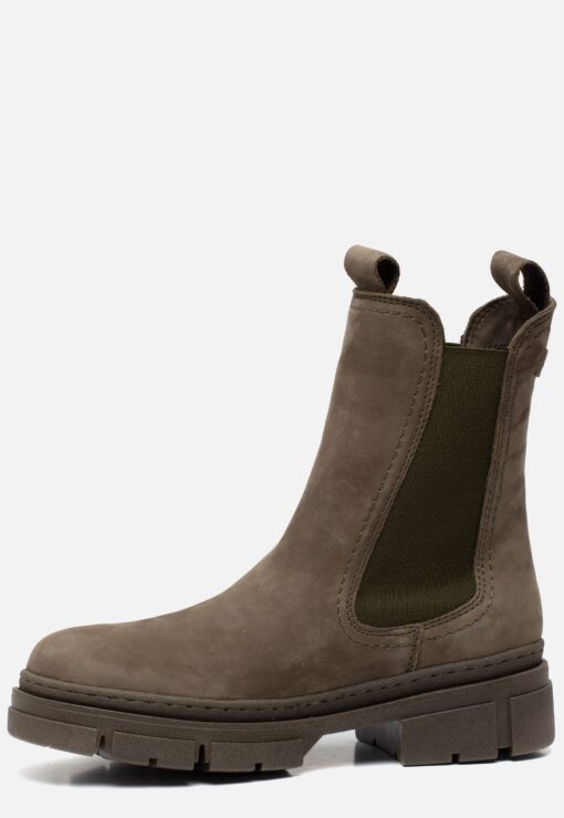 Tamaris Chelsea boots groen Leer 182109