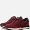 Tamaris Comfort Sneakers rood Leer