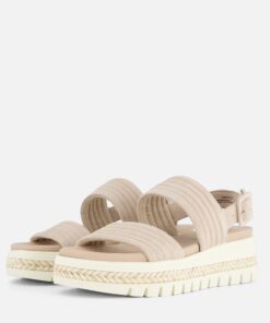 Tamaris Sandalen met hak beige Leer