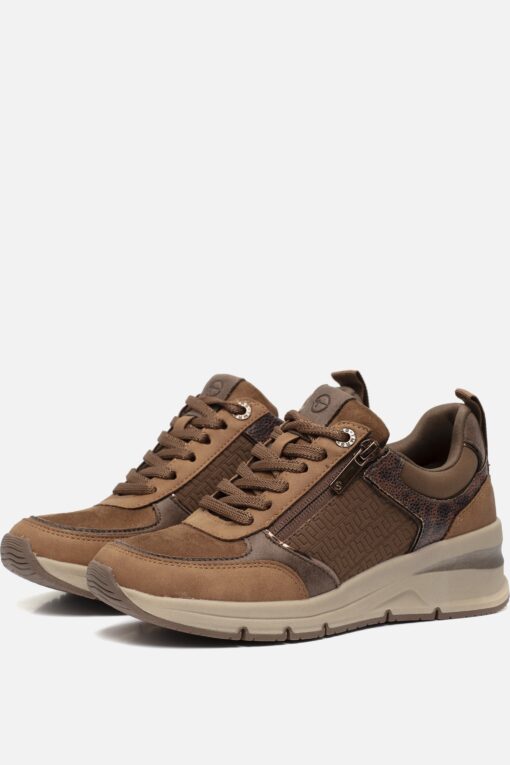 Tamaris Sneakers cognac Textiel