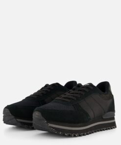 Woden Ronja plateau sneakers zwart