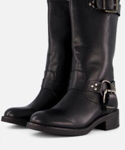 Ann Rocks bikerboots zwart