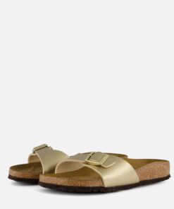 Birkenstock Madrid Slippers goud Synthetisch