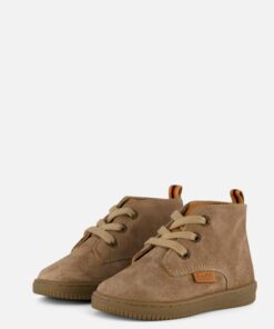 Develab leren lopen veterboots taupe