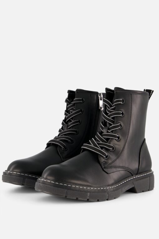 Marco Tozzi veterboots zwart