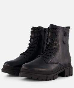 S.Oliver Vegan veterboots zwart