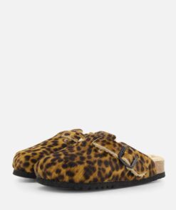 Scholl Fae Leopard Sandalen bruin Synthetisch