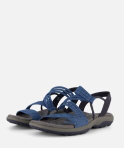 Skechers Reggae Slim Sandalen blauw Textiel