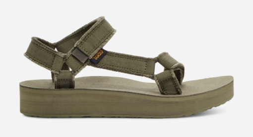 Teva Midform Universal Canvas Sandalen in Olive voor Dames