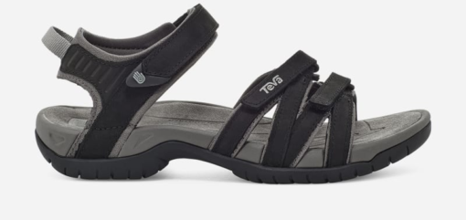 Teva Tirra Leather Sandalen in Black voor Dames