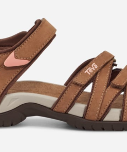 Teva Tirra Leather Sandalen in Honey Brown voor Dames