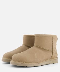 Aqa Enkellaarsjes taupe Nubuck