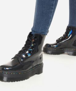 Dr. Martens Molly Rainbow veterboots zwart lak Lak