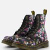 Dr. Martens Originals Floral Veterboots roze Leer