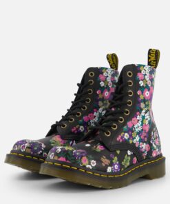 Dr. Martens Originals Floral Veterboots roze Leer