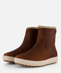 Ecco Soft 7 Tred W Enkellaarsjes cognac Nubuck