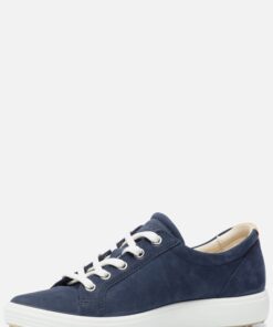 Ecco Soft 7 W Veterschoenen blauw Textiel