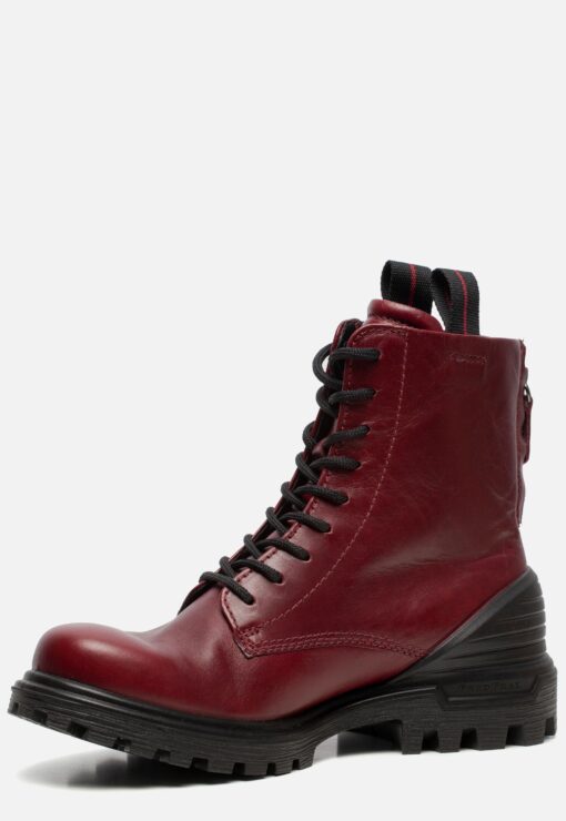 Ecco Solice Veterboots zwart Nubuck