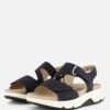 Gabor Rollingsoft Sandalen blauw Nubuck